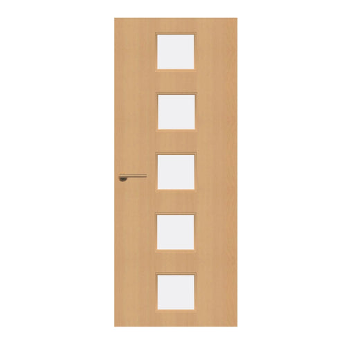 Beech Veneer - 10G - Glazed Door (FD30)