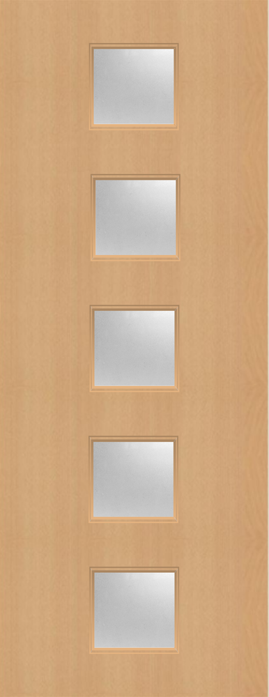 Beech Veneer - 10G - Glazed Fire Door FD60