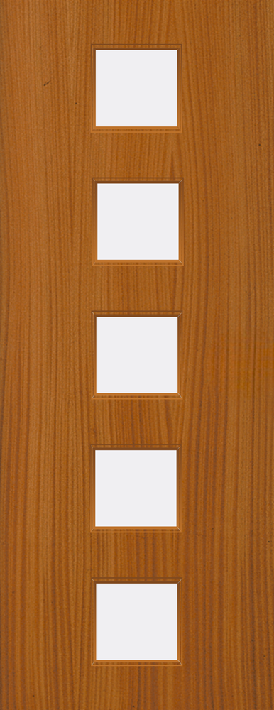 Sapele Veneer - 10G - Glazed Door (FD30)