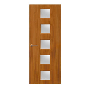 Sapele Veneer - 10G - Glazed Door (FD30)