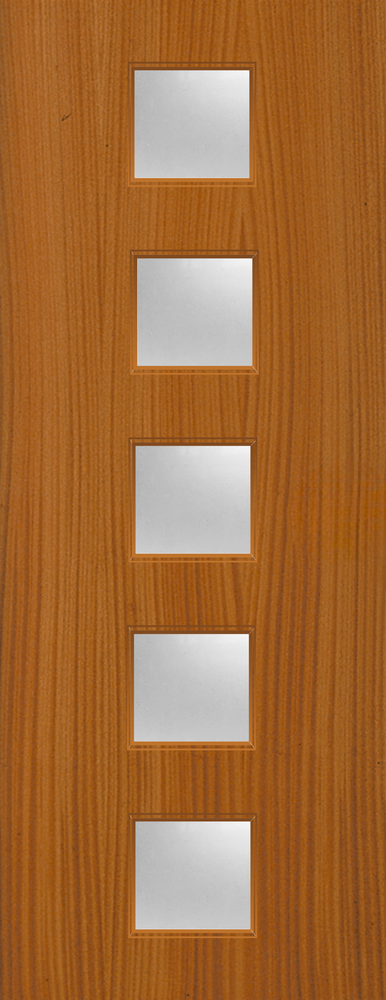 Sapele Veneer - 10G - Glazed Door (FD30)