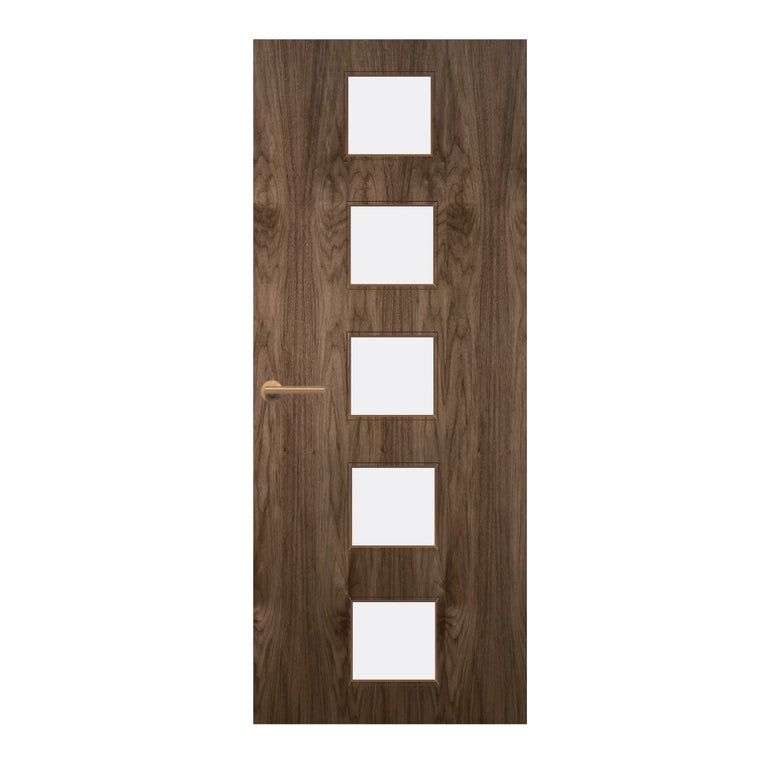 Walnut Veneer - 10G - Glazed Door (FD30)
