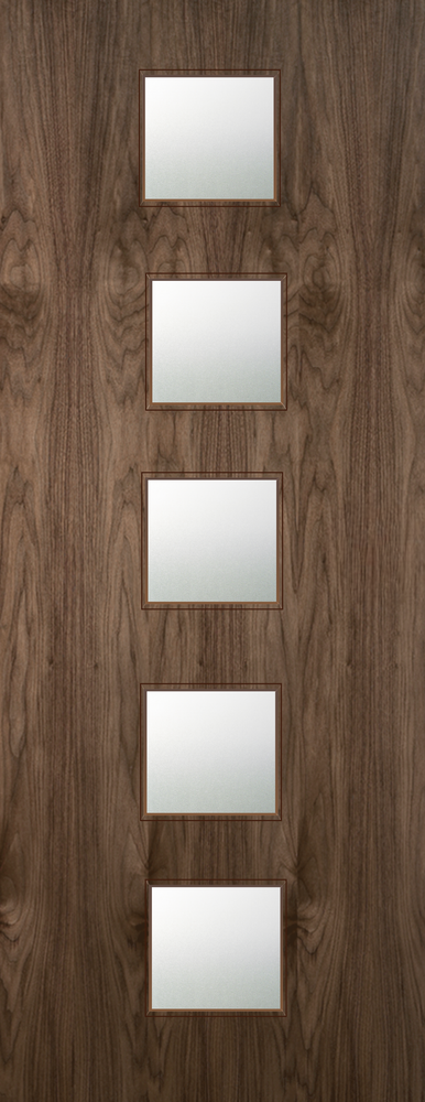 Walnut Veneer - 10G - Glazed Door (FD30)