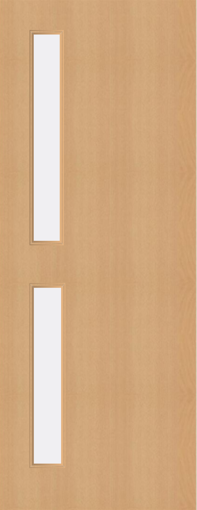 Beech Veneer - 16G - Glazed Door (FD30)