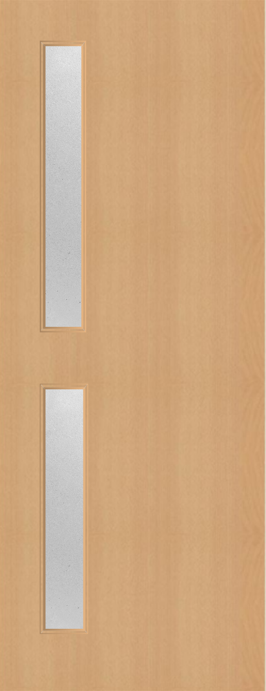 Beech Veneer - 16G - Glazed Door (FD30)