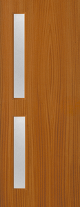 Sapele Veneer - 16G - Glazed Door (FD30)