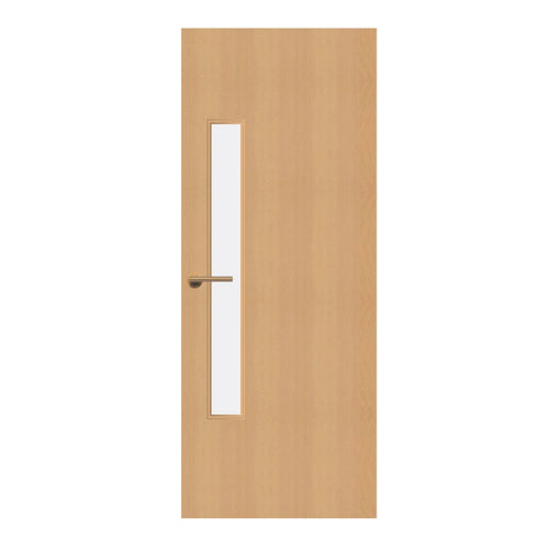 Beech Veneer - 18G - Glazed Door (FD30)