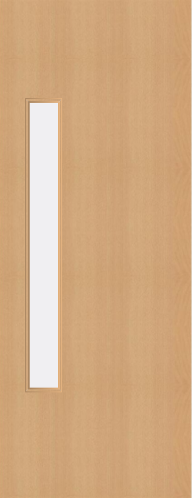 Beech Veneer - 18G - Glazed Door (FD30)