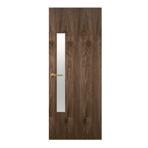 Walnut Veneer - 18G - Glazed Door (FD30)
