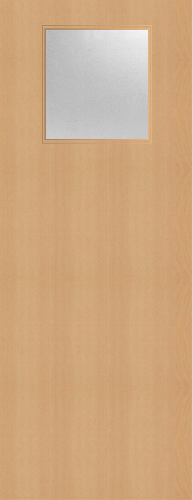 Beech Veneer - 1G - Glazed Fire Door FD60