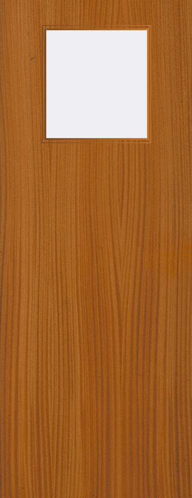 Sapele Veneer - 1G - Glazed Door (FD30)