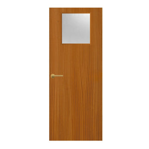 Sapele Veneer - 1G - Glazed Fire Door FD60