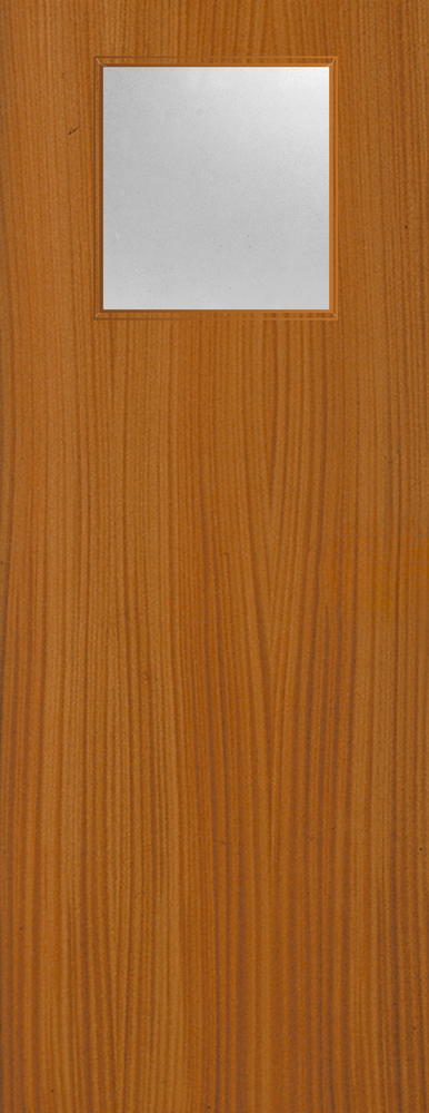 Sapele Veneer - 1G - Glazed Door (FD30)