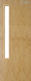 Oak Veneer - 20G - Glazed Door (FD30)