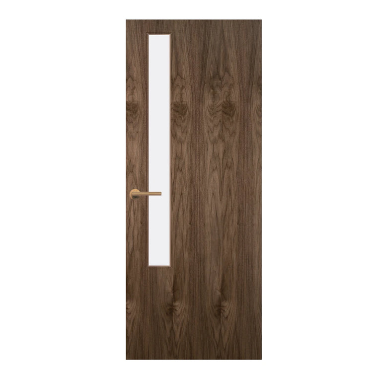Walnut Veneer - 20G - Glazed Door (FD30)