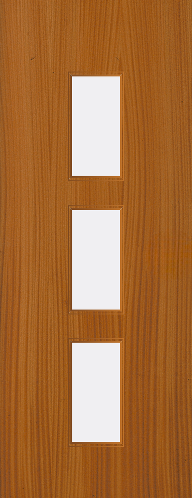 Sapele Veneer - 23G - Glazed Door (FD30)