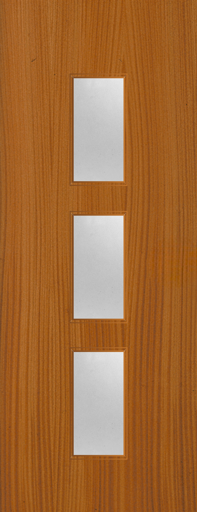 Sapele Veneer - 23G - Glazed Door (FD30)
