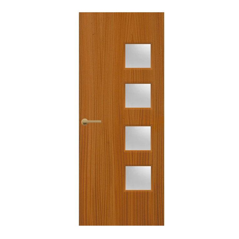Sapele Veneer - 26G - Glazed Door (FD30)