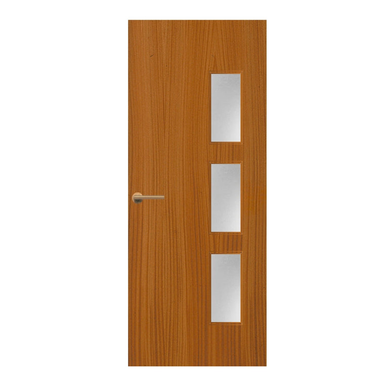 Sapele Veneer - 28G - Glazed Door (FD30)