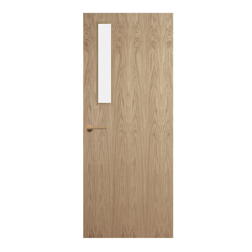 Oak Veneer - 3G - Glazed Door (FD30)