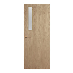 Oak Veneer - 3G - Glazed Door (FD30)