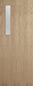 Oak Veneer - 3G - Glazed Fire Door FD60