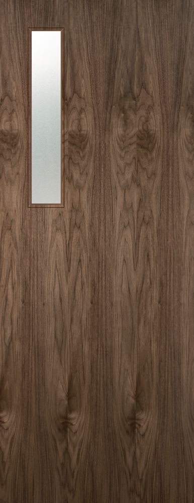 Walnut Veneer - 3G - Glazed Door (FD30)