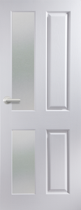 4 Panel Glazed Door FD30 Smooth (T&B-Panel)