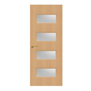 Beech Veneer - 50G - Glazed Door (FD30)