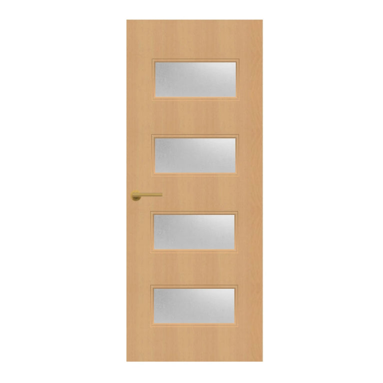 Beech Veneer - 50G - Glazed Door (FD30)