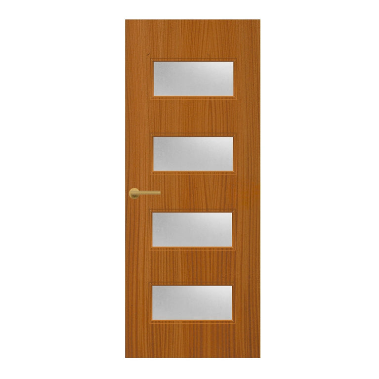 Sapele Veneer - 50G - Glazed Door (FD30)