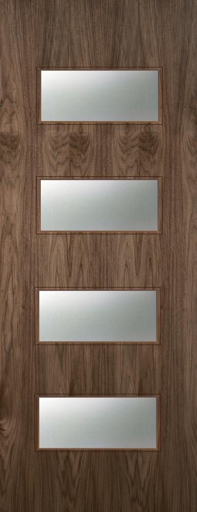 Walnut Veneer - 50G - Glazed Door (FD30)