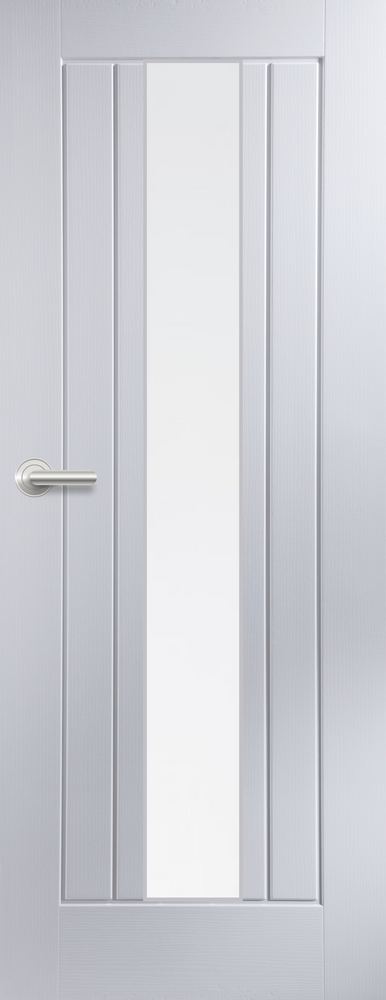 5 Panel Vertical Grained Newark - Centrally Glazed Door - FD30