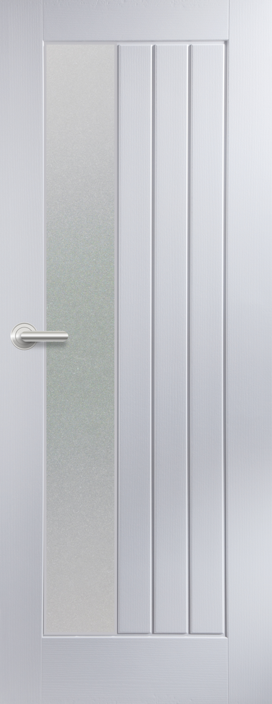 5 Panel Vertical Grained Newark - 2 Panel Side Glazed Door - FD30