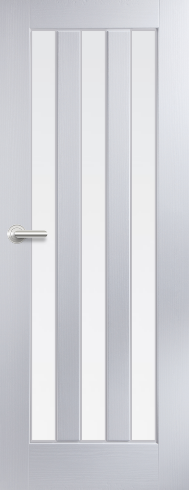 5 Panel Vertical Grained Newark - 3 Panel Glazed Door - FD30