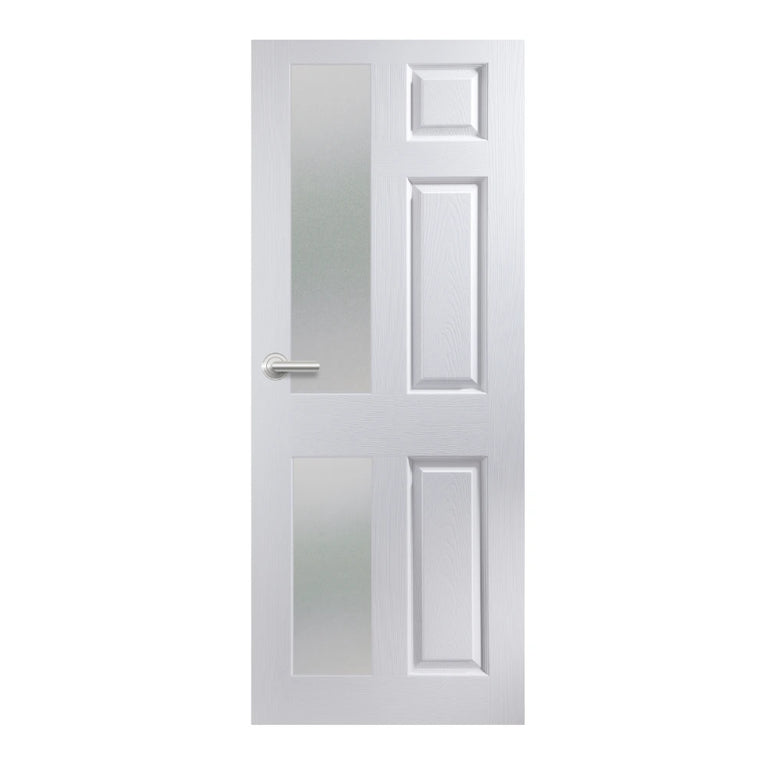 6 Panel Glazed Door Grained (T&B-Panel)