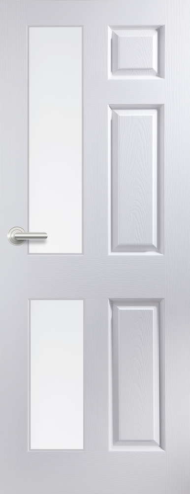 6 Panel Glazed Door FD30 (Smooth/Grained) (T&B-Panel)