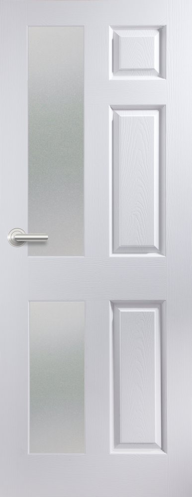 6 Panel Glazed Door FD30 (Smooth/Grained) (T&B-Panel)
