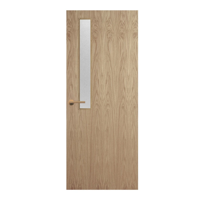 Oak Veneer - 7G - Glazed Door (FD30)
