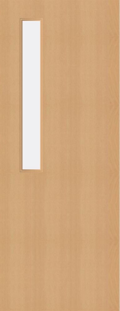 Beech Veneer - 7G - Glazed Fire Door FD60