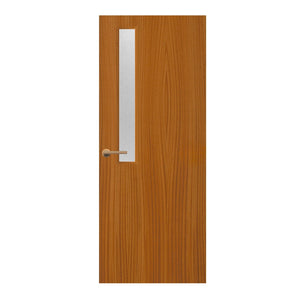 Sapele Veneer - 7G - Glazed Fire Door FD60