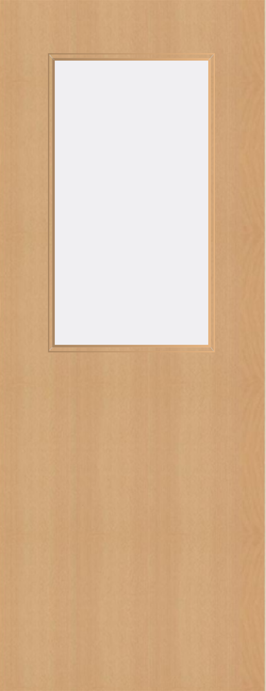 Beech Veneer - 8G - Glazed Fire Door FD60