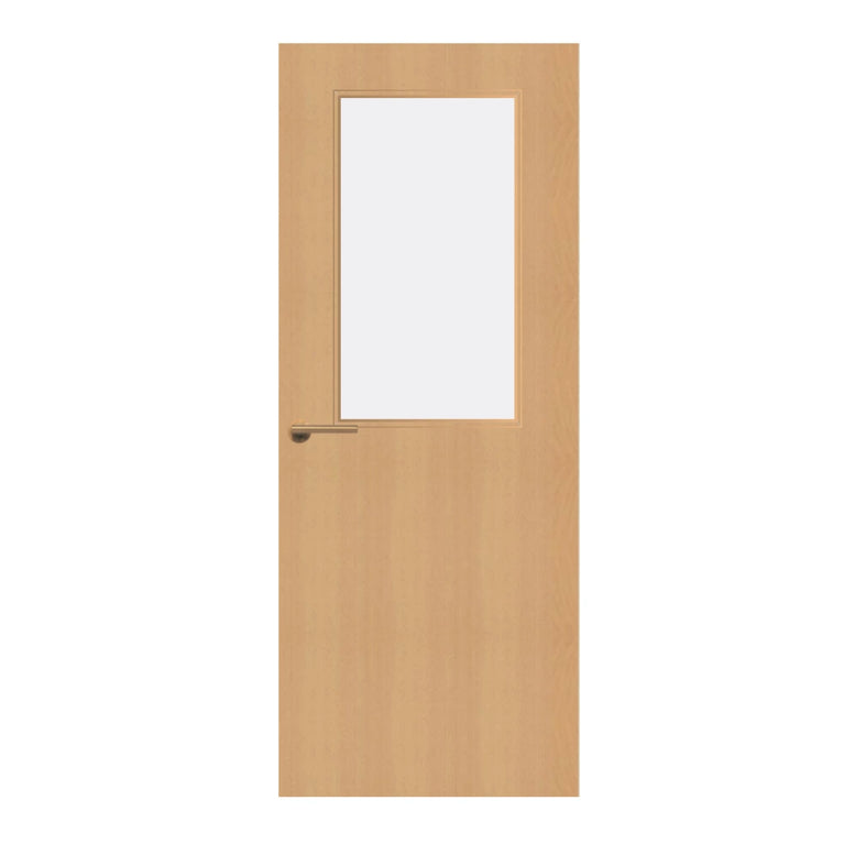Beech Veneer - 8G - Glazed Door (FD30)