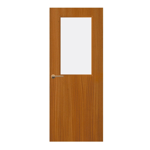 Sapele Veneer - 8G - Glazed Fire Door FD60