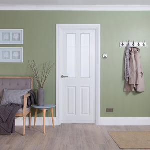 4 Panel Glazed Door FD30 Smooth (T2-Panel)