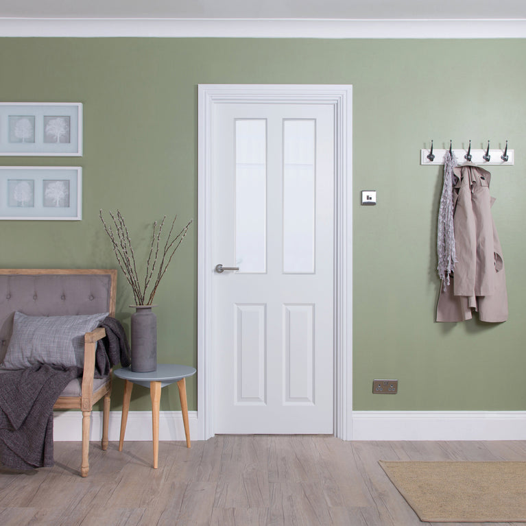 4 Panel Glazed Door Smooth (T2-Panel)