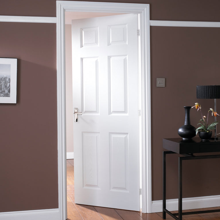 6 Panel Door FD30 Grained