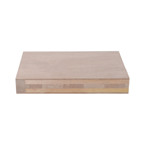 Flamebreak unlipped plywood door core on a white background