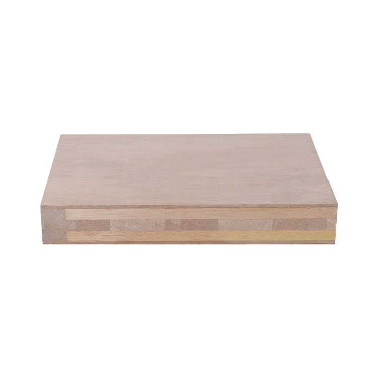 Flamebreak unlipped plywood door core on a white background