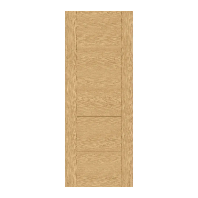 Ladder 5P Unfinished Oak FD30 Fire Door